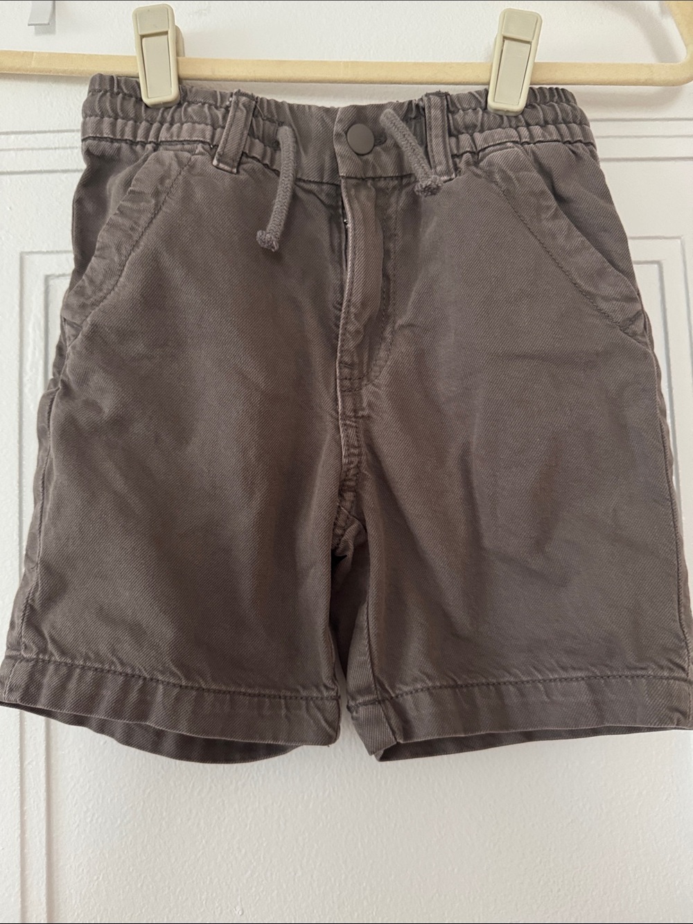 H&M Kids Elastic Waist Casual Shorts - Brown size 7